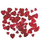 red confetti hearts