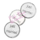 just married chocolate coins
