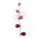 jewel spray - claret with silver