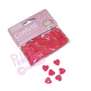 coral confetti hearts