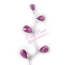jewel spray - purple with silver