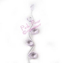 jewel spray - lilac with silver
