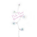 jewel spray - iridescent with silver