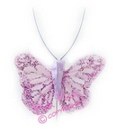 feather glitter butterfly - lilac