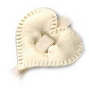 satin heart - ivory