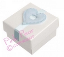 satin heart - blue