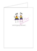 rainbow brides invitation (pack of 6)