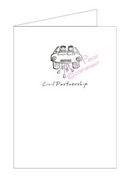 brides getaway car invitation (pack of 6)