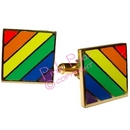 rainbow cufflinks