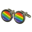 rainbow cufflinks