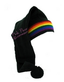 rainbow slouch beanie