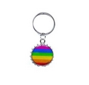 rainbow bottle top keyring