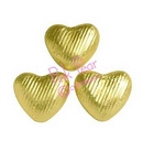 foil hearts - gold