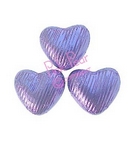 foil hearts - lilac
