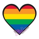 rainbow heart sticker