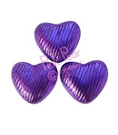 foil hearts - purple