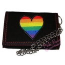 rainbow heart wallet