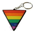 rainbow triangle keyring