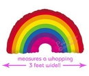 giant rainbow balloon