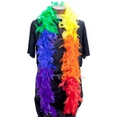heavyweight rainbow feather boa