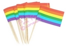 rainbow toothpick flags (100)
