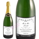 Ornate Swirl Champagne Label