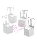 miniature chair placecard holder and favour box