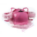 drinkers pink hard hat with fur trim