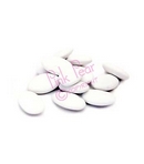almond shaped chocolates - white