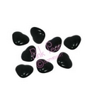 mini chocolate hearts - black