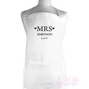 mrs & mrs apron set