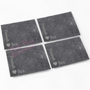 heart motif 4 pack of slate coasters