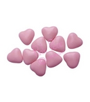 mini chocolate hearts - pink