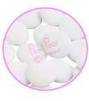 jumbo chocolate buttons - white