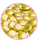 jumbo chocolate buttons - gold