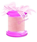 7mm organza ribbon - soft pink