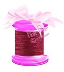 7mm organza ribbon - raspberry