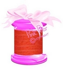 7mm organza ribbon - red