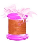7mm organza ribbon - apricot / peach