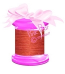 7mm organza ribbon - teracotta