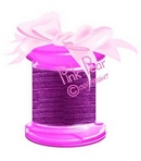 7mm organza ribbon - purple