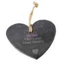 heart motif slate heart