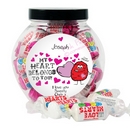 love hearts monster sweet jar