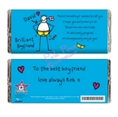 purple ronnie gorgeous boyfriend chocolate bar