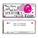 heart chocolate bar