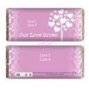 love grows chocolate bar - pink