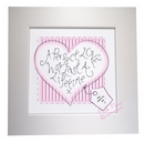 heart stitch perfect love canvas