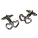 joined hearts cufflinks