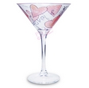 love & kisses cocktail glass