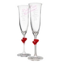 red heart stem flutes